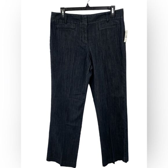 NWT Talbots Petite Stretch Jeans Size 10 Petites Dark Blue Wash - Picture 1 of 5